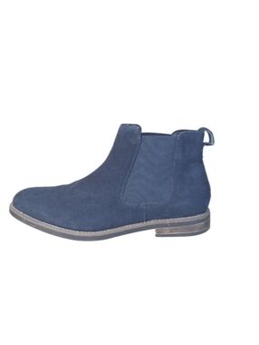Bruno Marc Chelsea Boots Men's 13 Blue Suede Pull-on Dress Casual Shoes